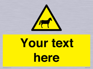 Custom warning horses